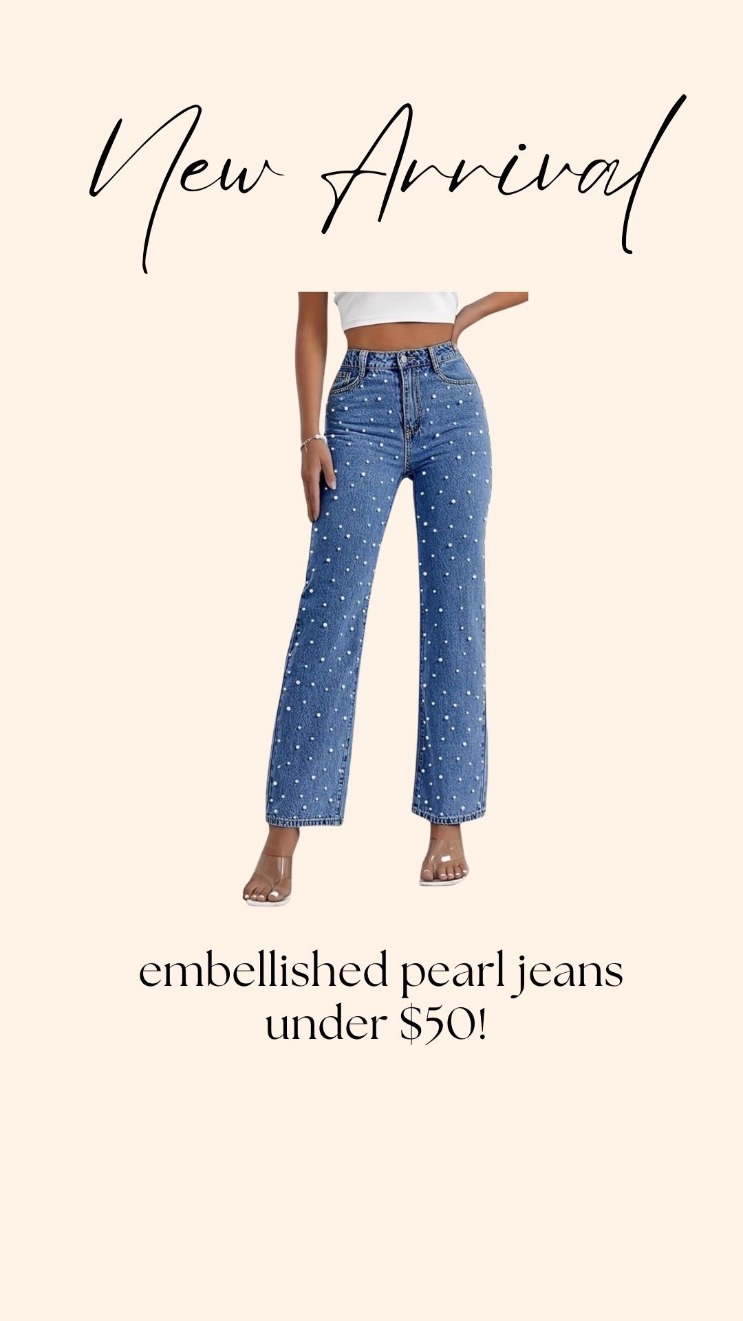 Pearl jeans, embellished jeans, Amazon jeans, affordable jeans 

#LTKgrwm #LTKValentine #LTKootd