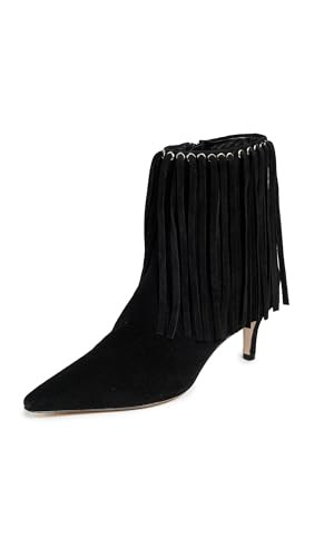 Cinq a Sept Women's SAMMY FRINGE ANKLE BOOT, black, 40.5 | Amazon (US)