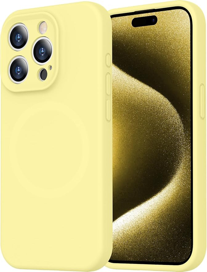 Magnetic for iPhone 15 Pro Case,Compatible with MagSafe,[Soft Anti-Scratch Microfiber Lining] Sil... | Amazon (US)