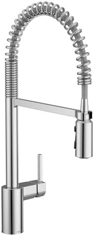 Moen Align Chrome Pulldown Kitchen Faucet, Single Hole, Modern Spring Style with Pre-Rinse and Po... | Amazon (US)