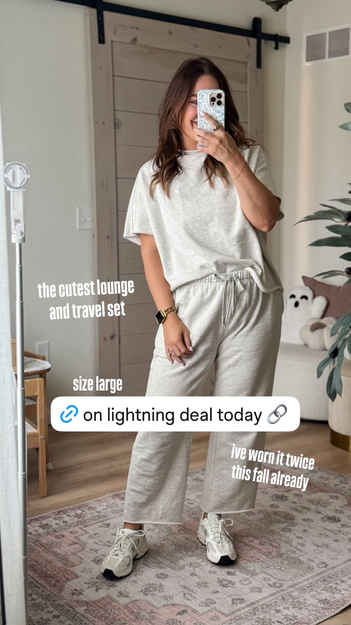 the cutest lounge and travel set  ive worn it twice this fall already  size large

#LTKootd #LTKMidsize #LTKSeasonal