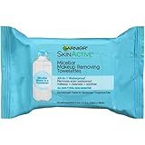 Makeup Remover Face Wipes for Waterproof Makeup by Garnier SkinActive Micellar, Gently Removes Makeu | Amazon (US)