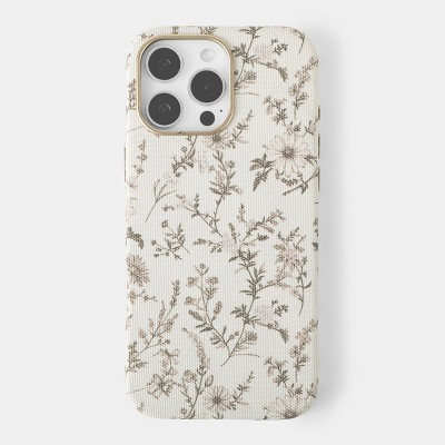 iPhone 16 Pro Max Floral Phone Case - heyday™ Light Beige | Target