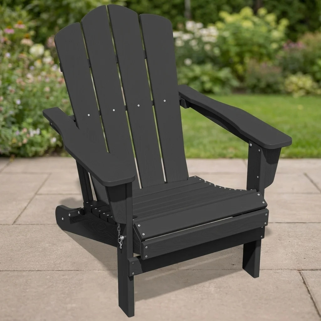 Wolak High Density Polyethylene Folding Adirondack Chair | Wayfair North America
