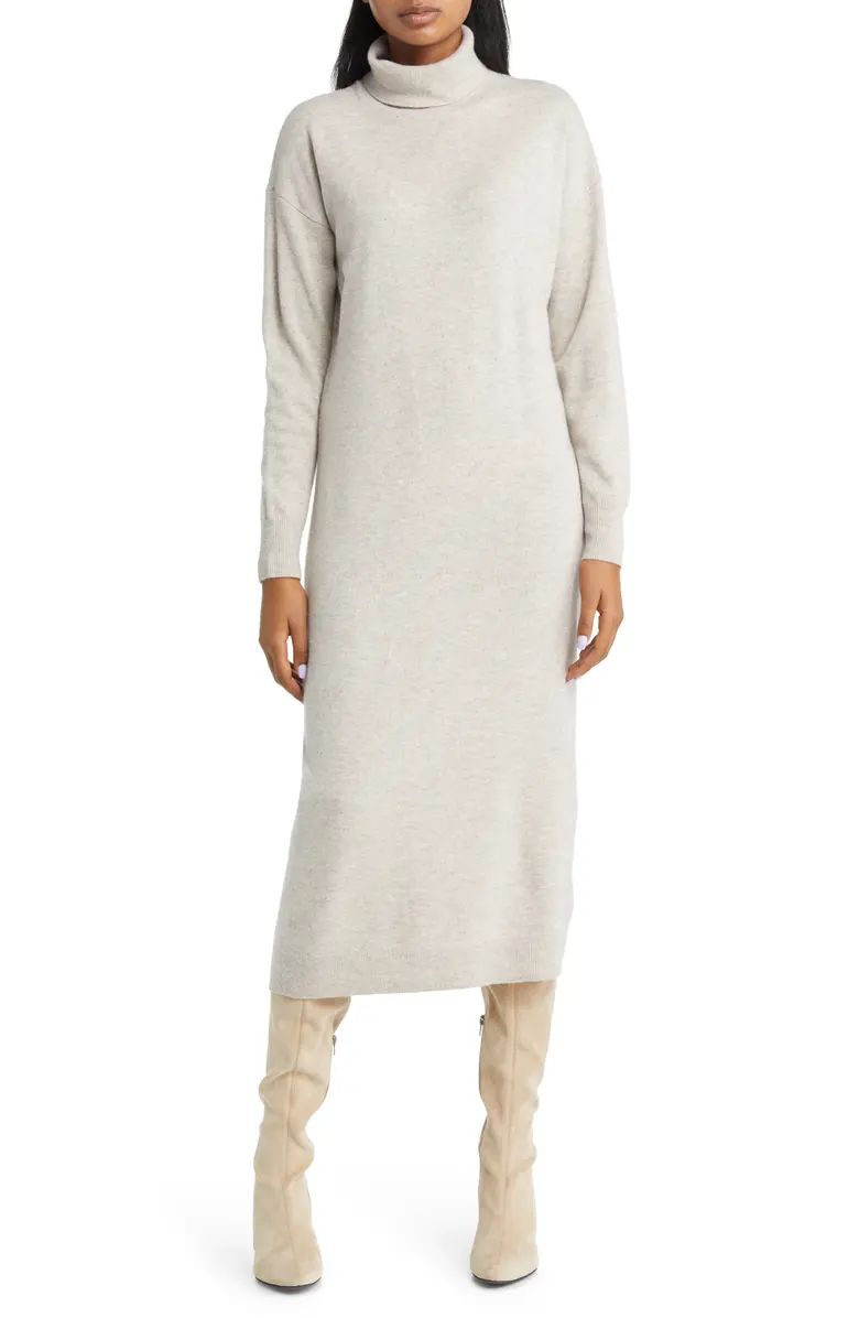 Nordstrom Long Sleeve Wool & Cashmere Sweater Dress | Nordstrom | Nordstrom