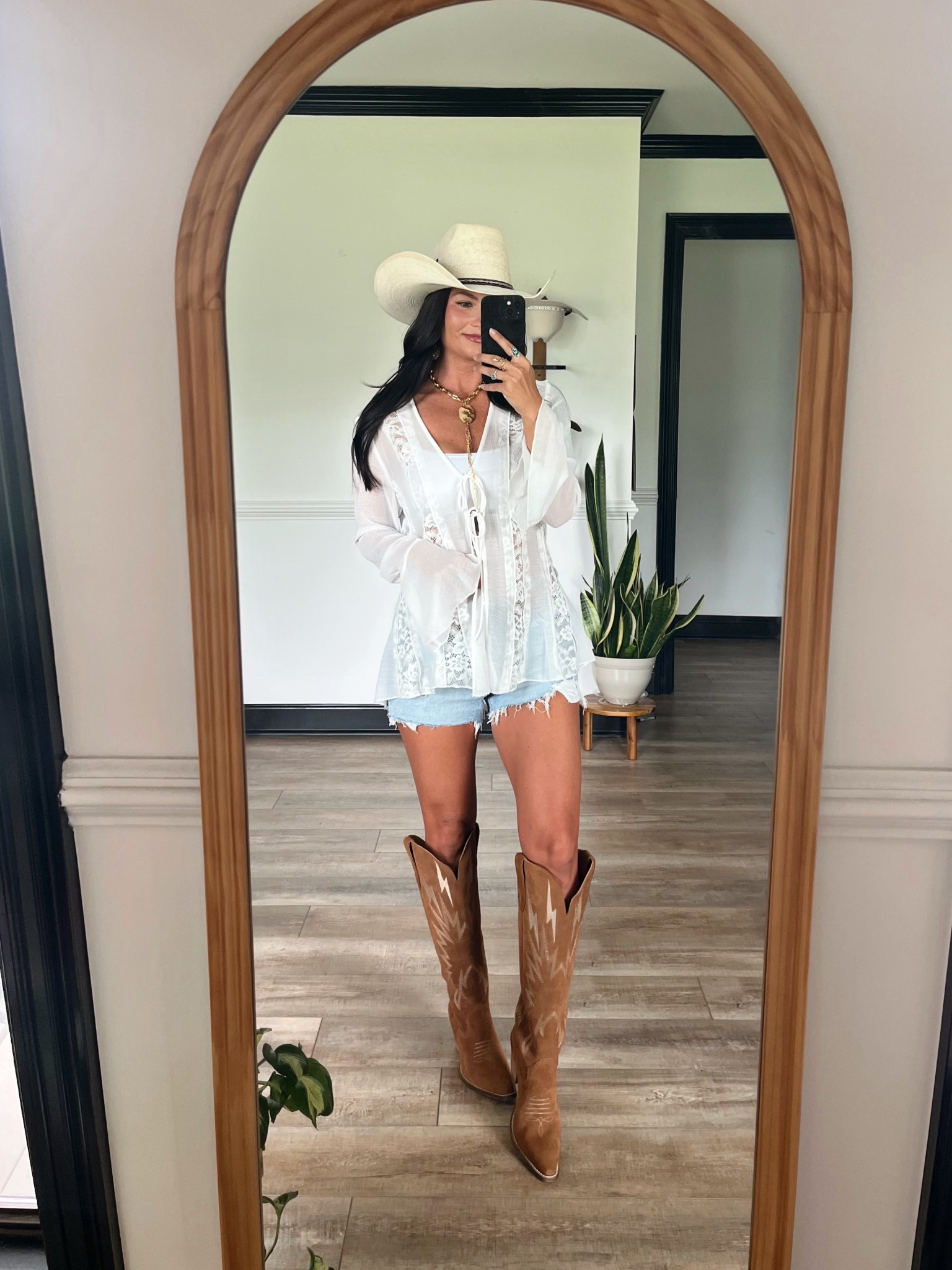 Just a casual yet cute summer look! Wearing small top and 25 in shorts! Necklace was from Highway Hippie code LORI10

#LTKSeasonal #LTKootd #LTKFestival