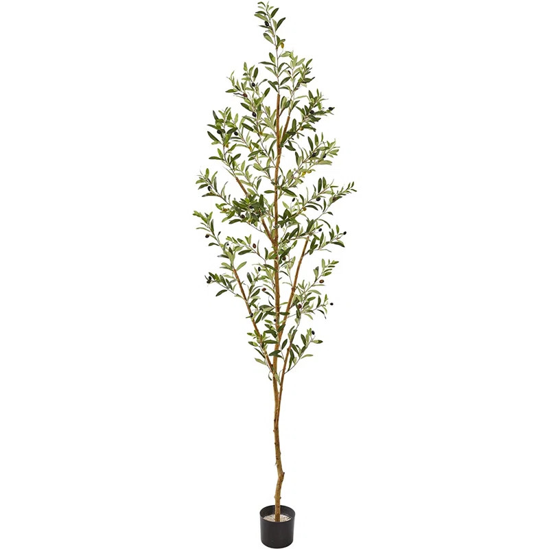 82'' Faux Olive Tree Tree in Planter | AllModern