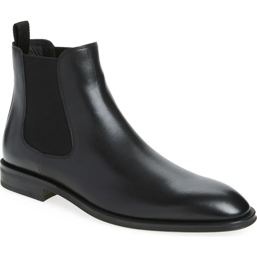 BOSS Derrek Plain Toe Chelsea Boot in Black at Nordstrom Rack, Size 12Us / 11Uk | Nordstrom Rack
