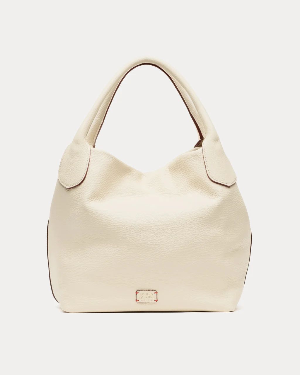 Sweet Pea Tote Tumbled Leather Oyster | Frances Valentine