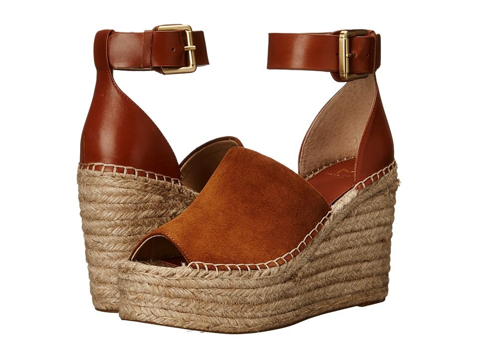 Marc Fisher LTD - Adalyn (Natural Suede) Women's Wedge Shoes | Zappos