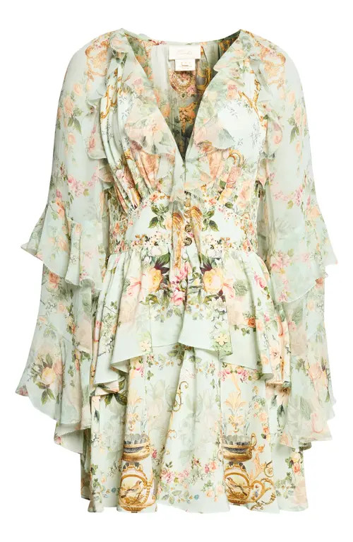 Camilla Wildflower Wunderland Silk Dress at Nordstrom, Size X-Large | Nordstrom
