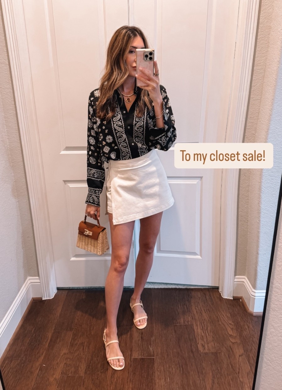 Size 8 in top, 4 in skort (runs small!). Both on sale 40% off, as well as my sandals! 

#LTKSaleAlert