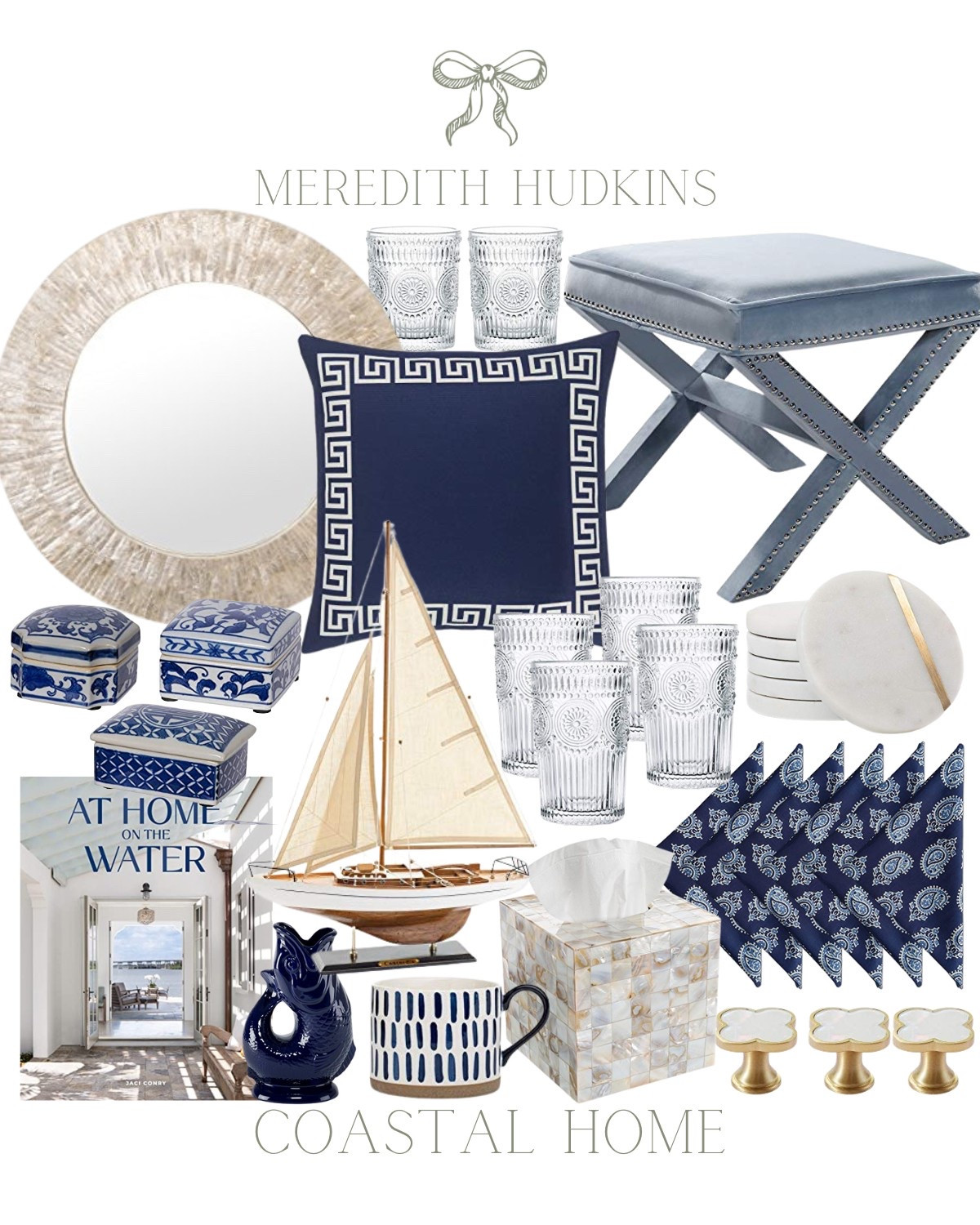 Meredith Hudkins, blue and white home decor, coastal home, beach home, coastal decor,  entertaining, living room, interior design, amazon, amazon home, decor, classic, timeless, traditional, preppy, chic


#LTKHome #LTKFindsUnder100 #LTKSaleAlert