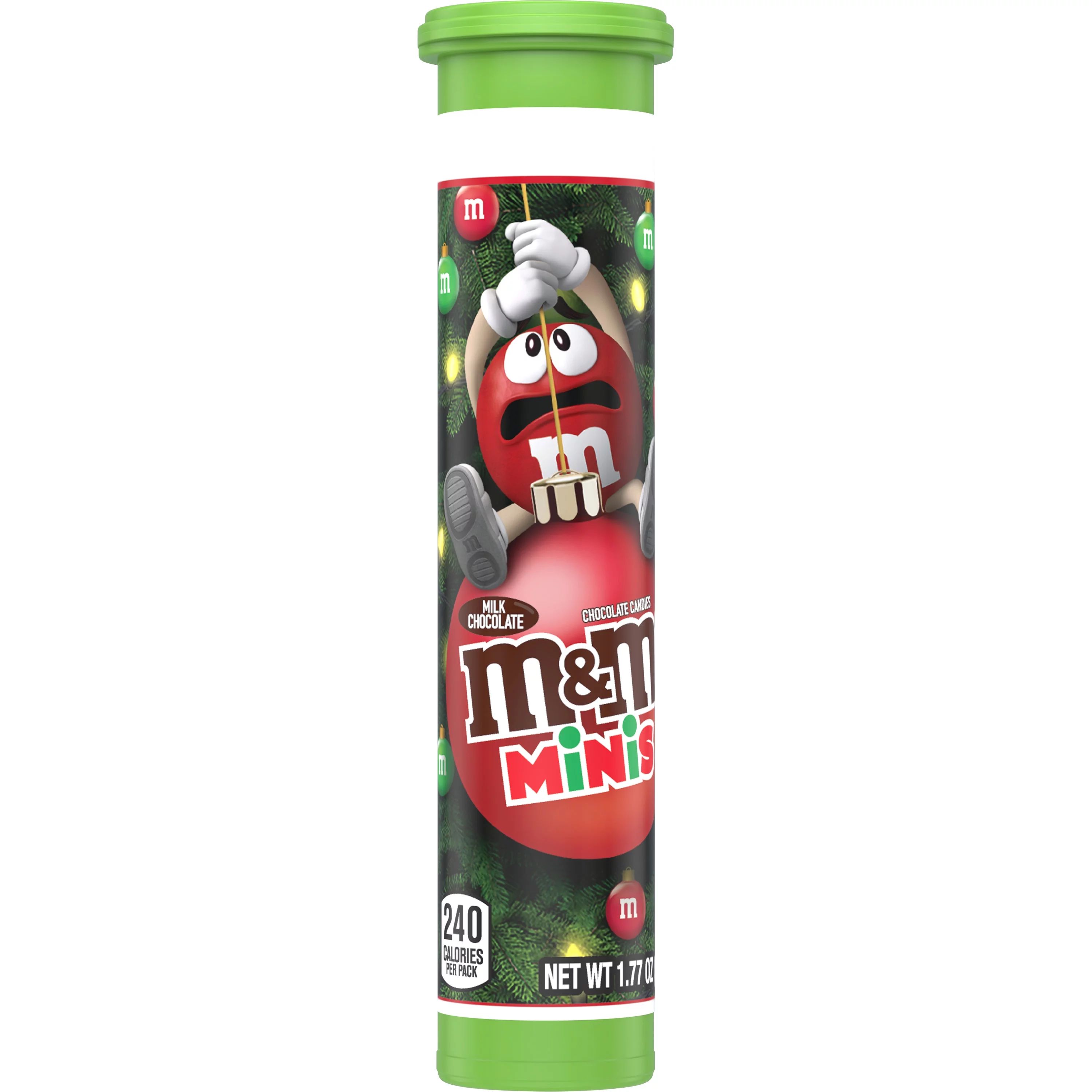 M&M's Minis Milk Chocolate Mega Christmas Tube, 1.77 oz | Walmart (US)