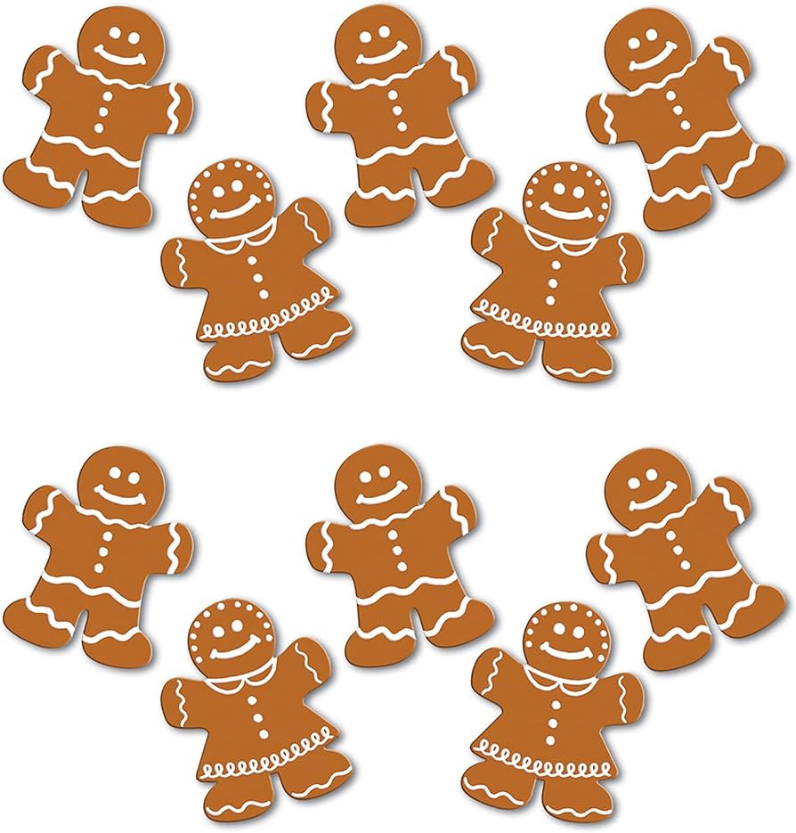 Decorative Mini Gingerbread Cutouts | Amazon (US)