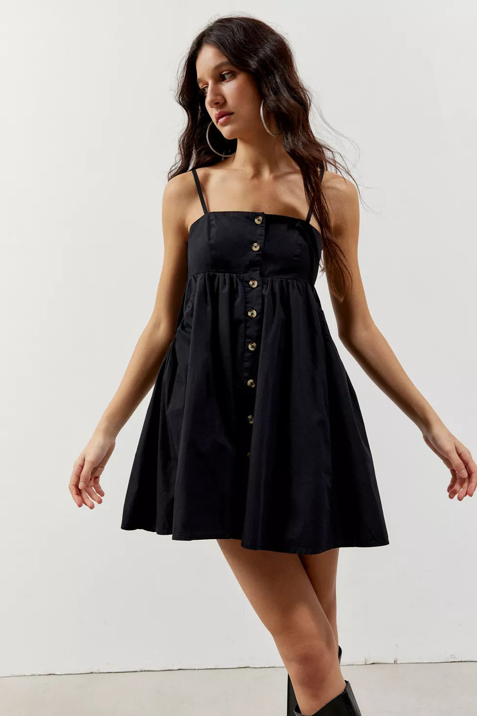 BDG Theo Babydoll Mini Dress | Urban Outfitters (US and RoW)