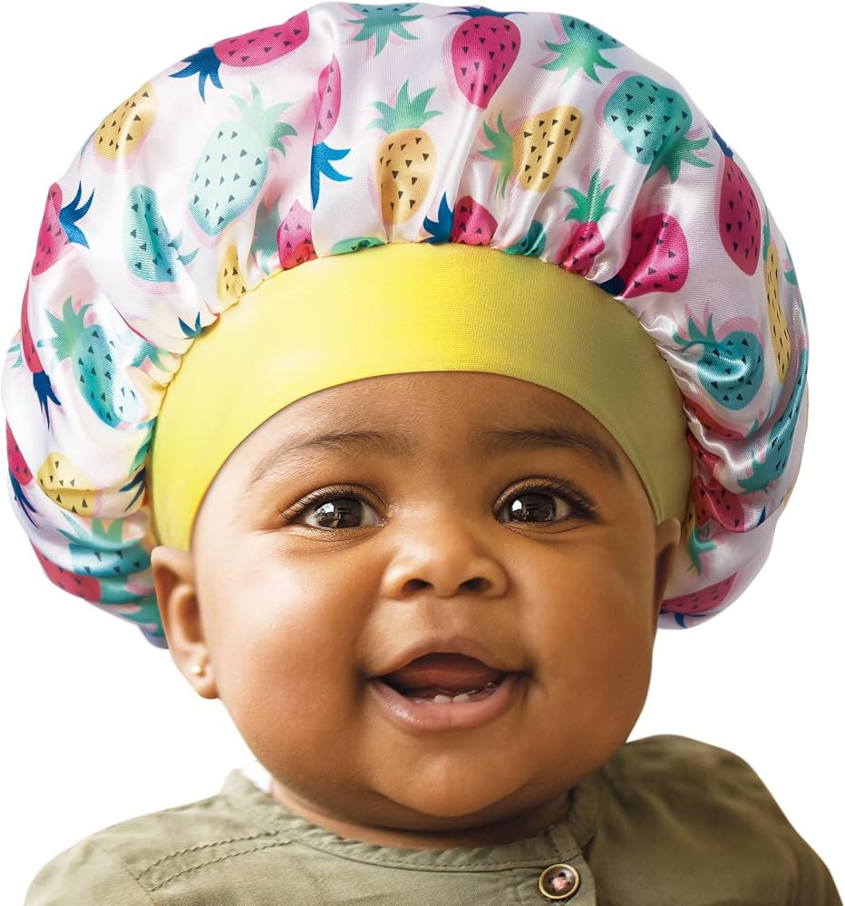 Red by Kiss Baby Satin Bonnet Sleep Cap for Infants, Soft, Stretchy, and Safe, Protects Baby Hair... | Amazon (US)