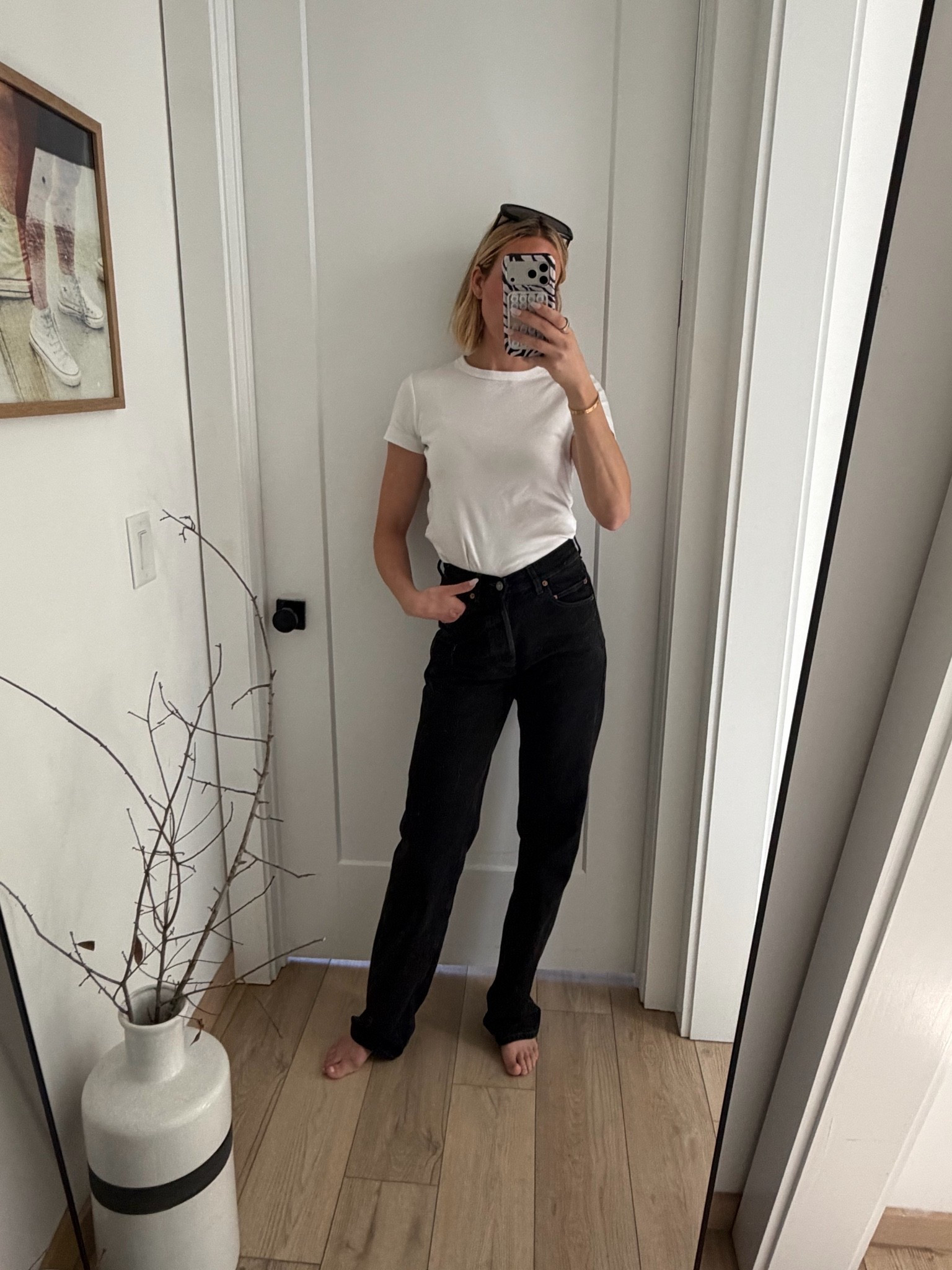 Might be the coolest pair of jeans I own… def an investment piece, though 😬￼run tts
￼￼

#LTKootd #LTKdayinmylife #LTKMothersDay