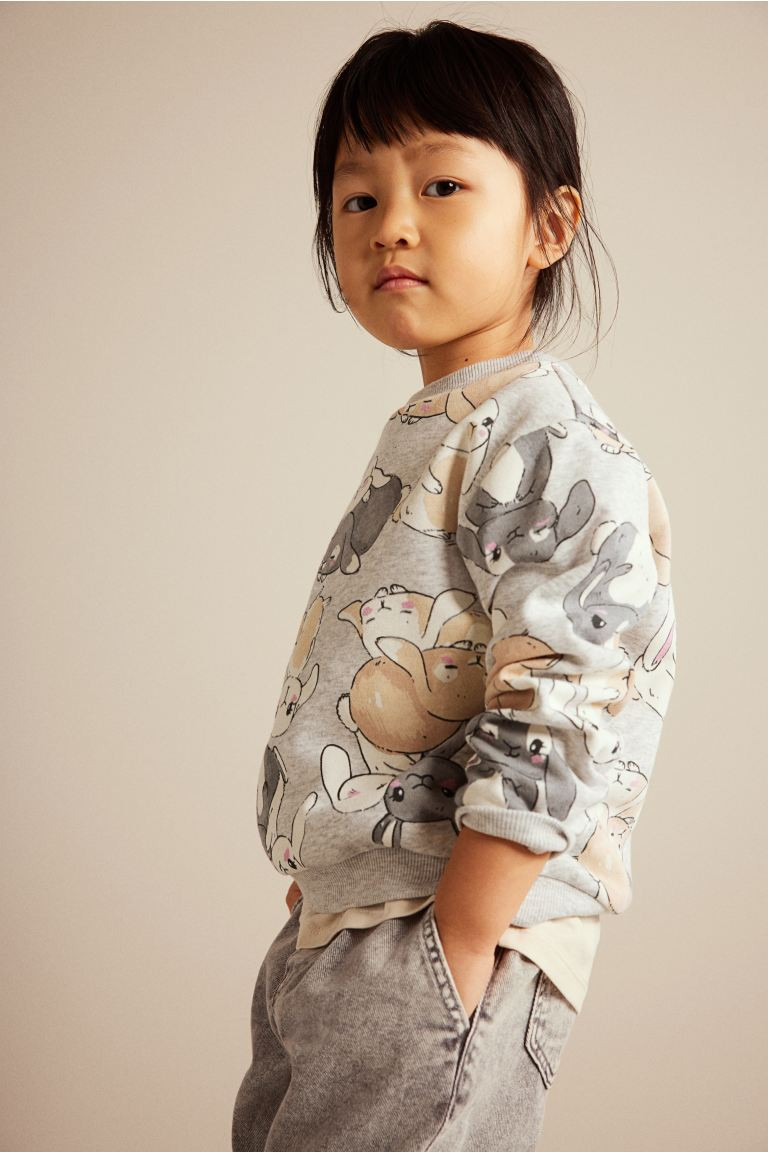 Printed sweatshirt | H&M (UK, MY, IN, SG, PH, TW, HK)