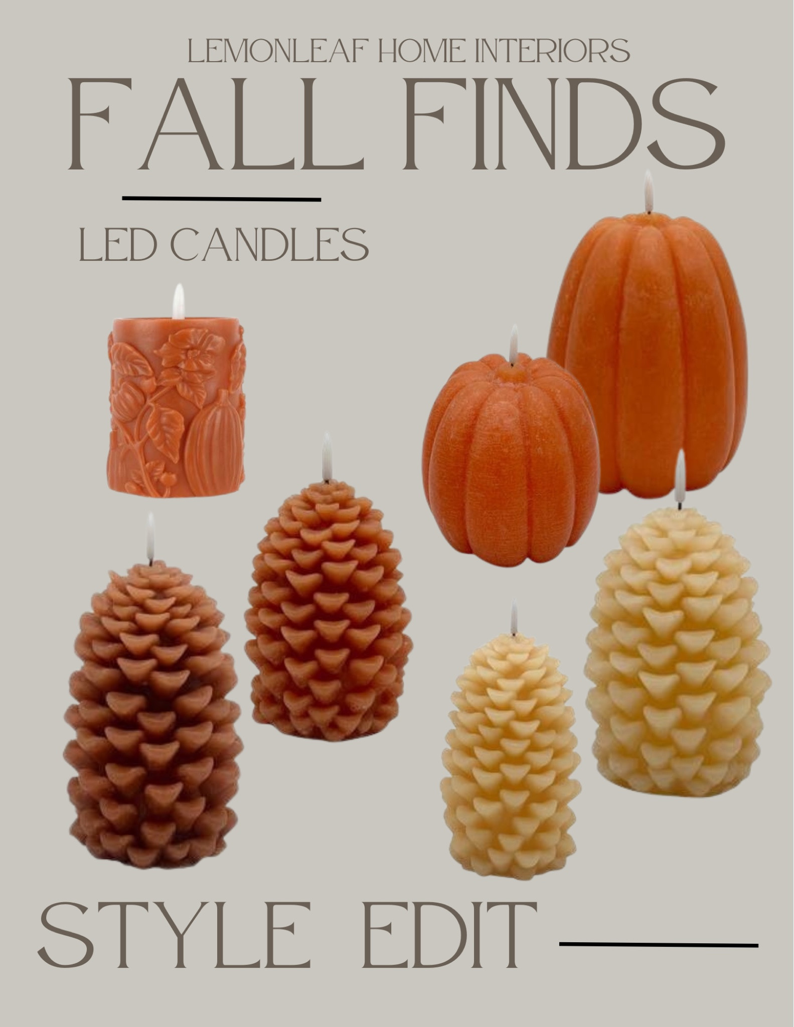 LED candles in fall shapes. Perfect for the whole season!



#LTKSeasonal #LTKFindsUnder50 #LTKHome