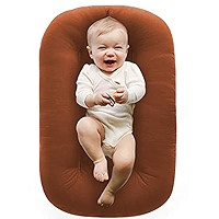 Snuggle Me Organic Bare | Baby Lounger & Infant Floor Seat | Newborn Essentials | Organic Cotton,... | Amazon (US)