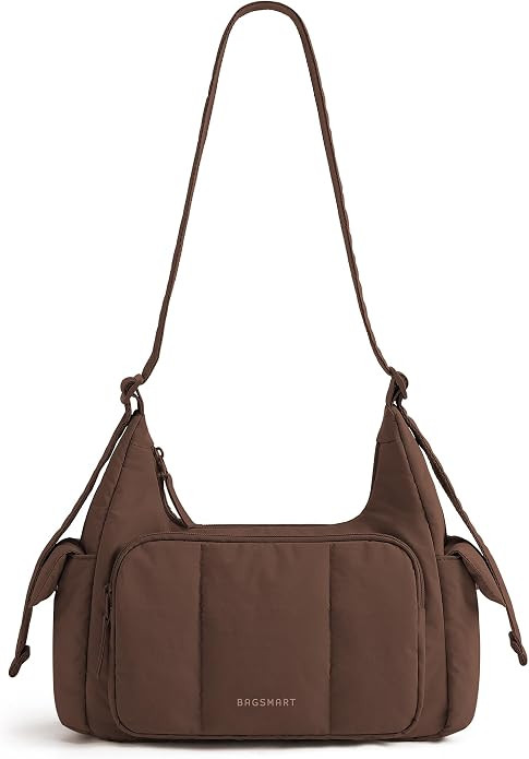 BAGSMART Crossbody Hobo Bags for Women, Small Puffer Everyday Purse | Fits 11" iPad, Wallet & Key... | Amazon (US)