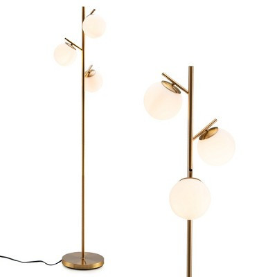 Costway 3-GlobeFloorLampModernFreestandingLampLivingRoomw/FootSwitch | Target