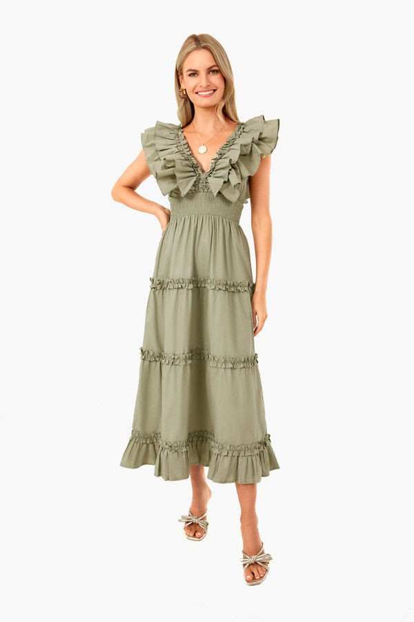 Sage Construct Midi Dress | Tuckernuck (US)