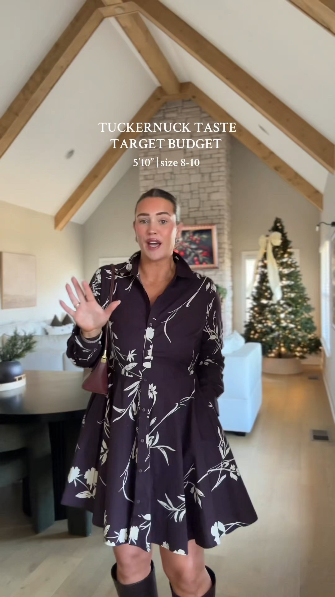 5’10” |size 8-10 
Wearing a medium (size down if in between, dress runs a little big) 

#LTKStyleTip #LTKootd #LTKFindsUnder50