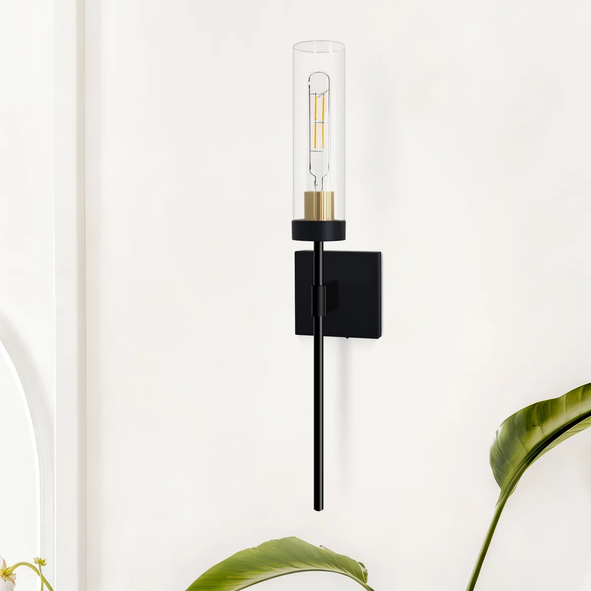 Modern Rechargeable Wall Sconce With Remote Control, 4W T30 Bulb Included, Dimmable Indoor Wall L... | Wayfair North America