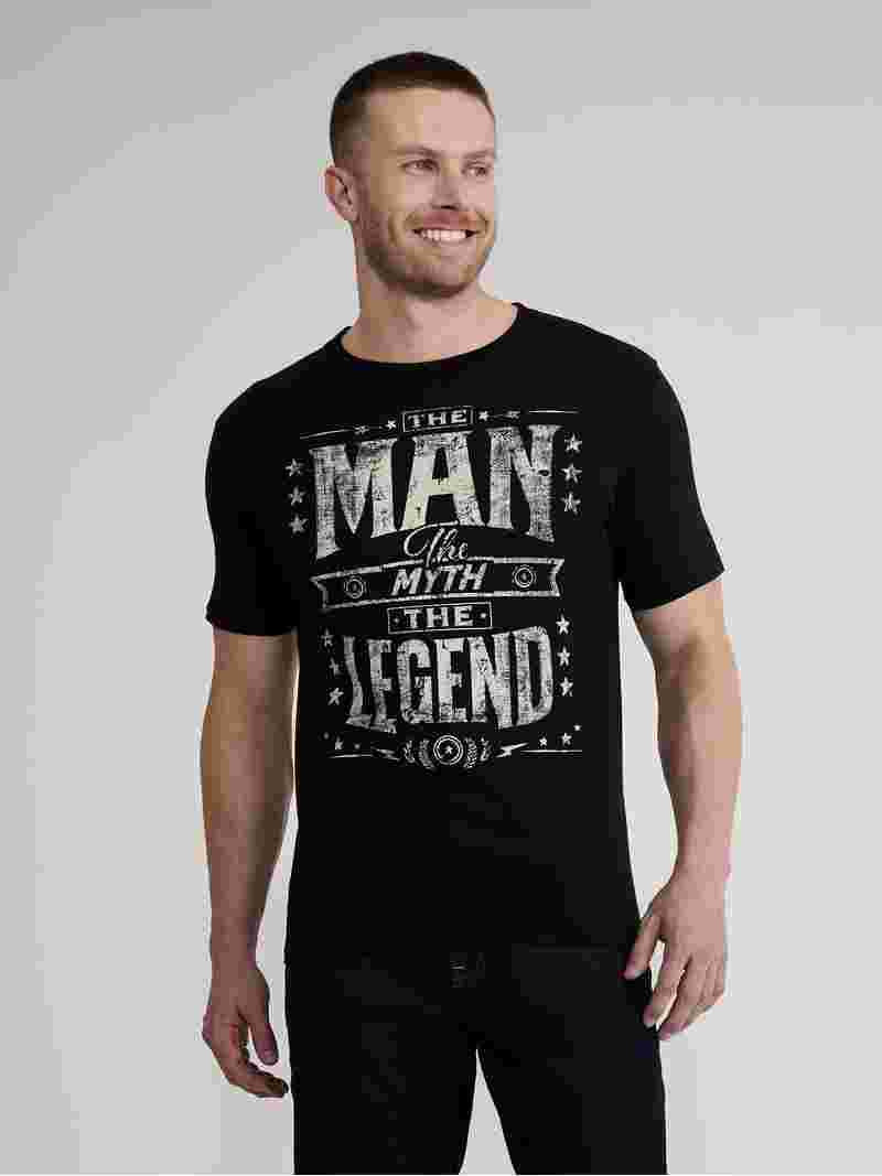 Father's Day Man Myth Legend Men's and Big Men's Graphic Tee from Way to Celebrate, Sizes S-3XL | Walmart (US)