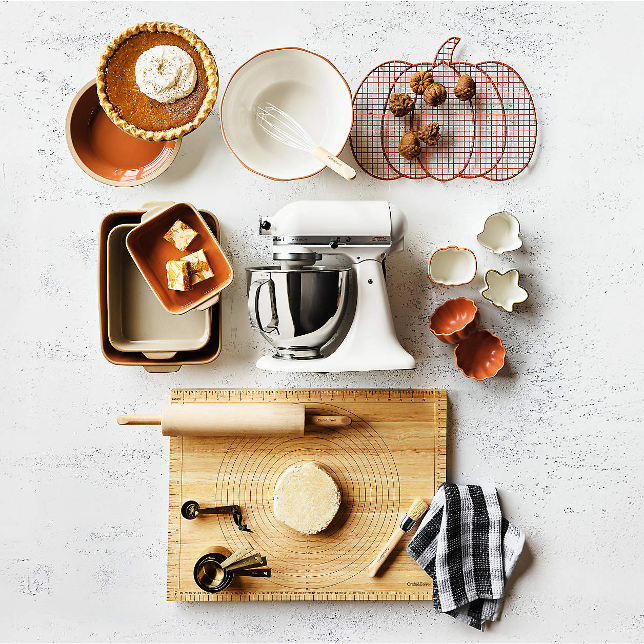 Speckled Orange Pumpkin Ceramic Pinch Bowl | Crate & Barrel | Crate & Barrel