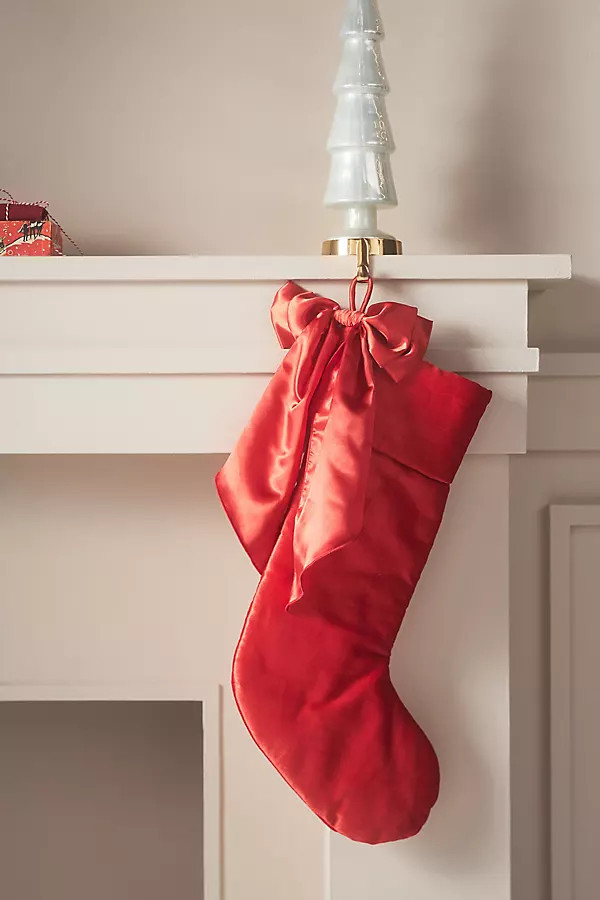 Velvet Bow Stocking | Anthropologie (UK)
