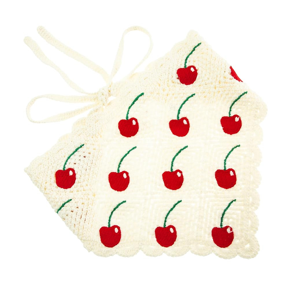 Handmade Crochet Triangle Bandana with Cute Animal Patterns Elegant Adorable Kerchief | Amazon (US)