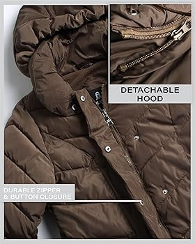 Steve Madden Women's Insulated Quilted Puffer Parka Winter Coat with Hood (S-XL) | Amazon (US)