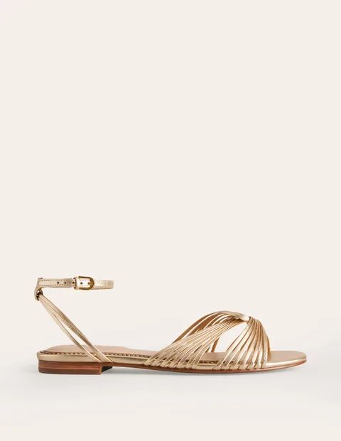 Twist Front Flat Sandals | Boden (UK & IE)