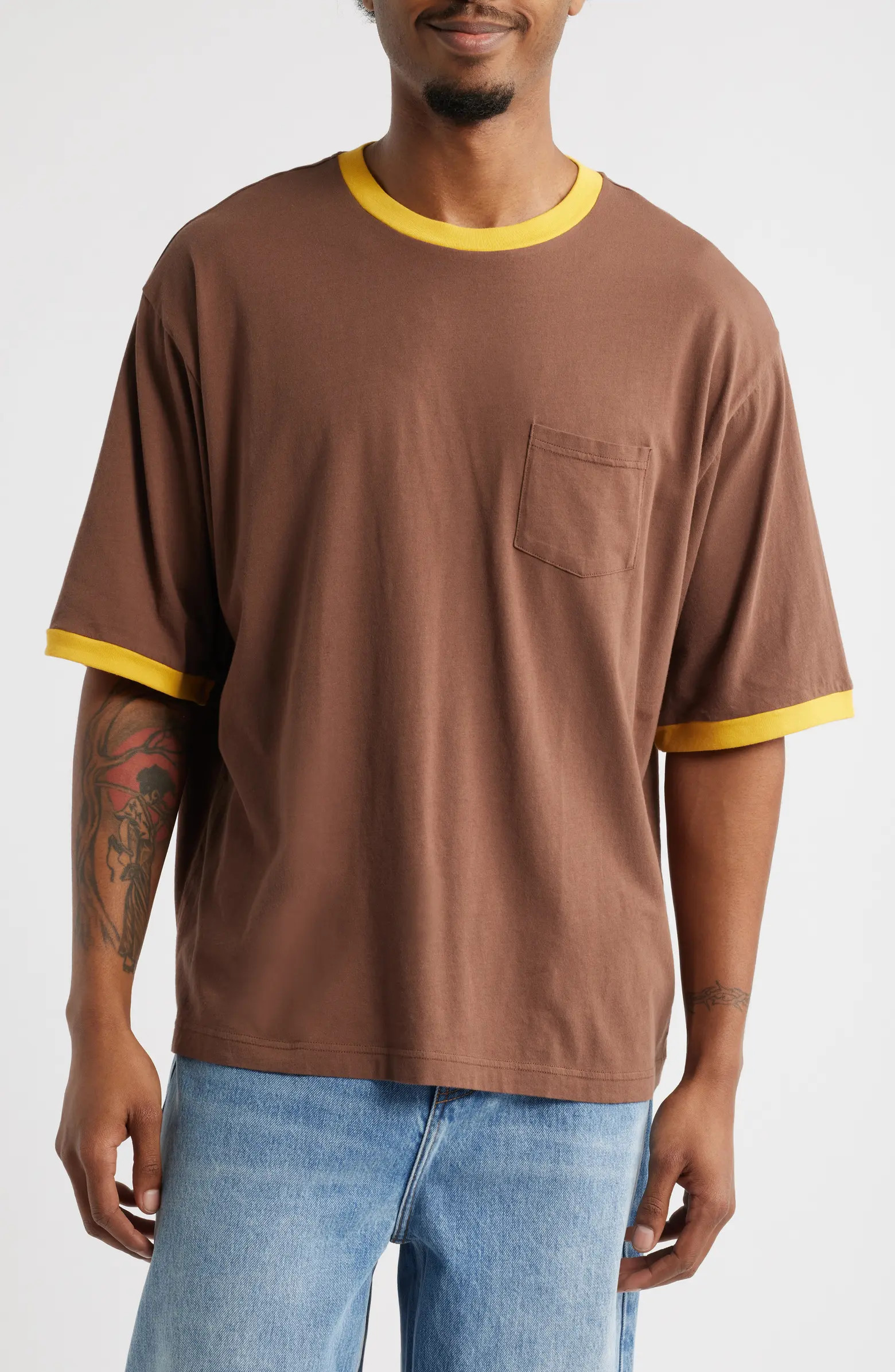 Trophy Ringers Oversize Organic Cotton Pocket T-Shirt | Nordstrom