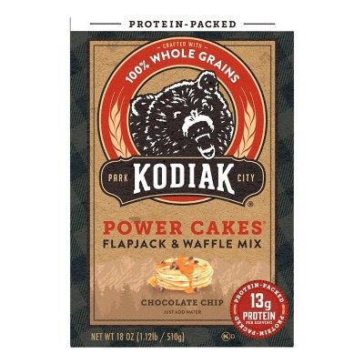 Kodiak Cakes Protein-Packed Power Cakes Chocolate Chip Pancake and Waffle Mix - 18oz | Target