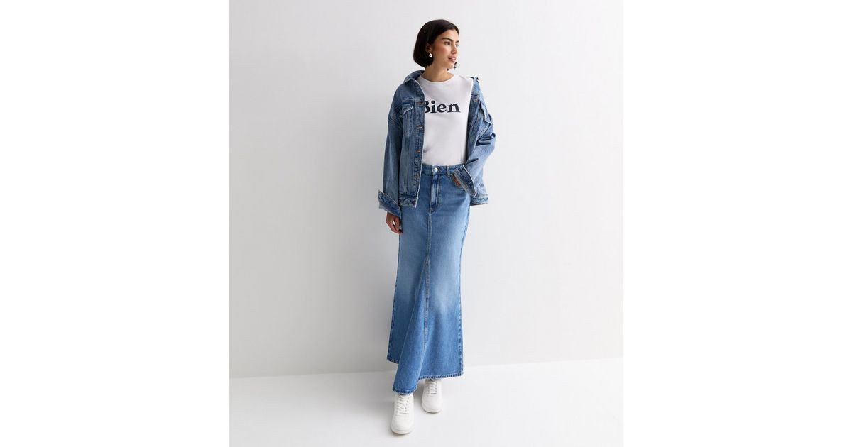 Blue Denim High Waist Maxi Skirt | New Look | New Look (UK)