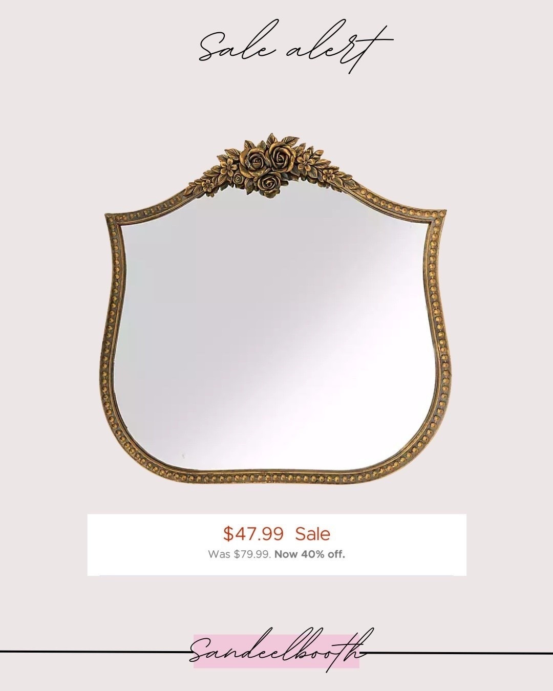 The Kirkland’s Cyber Monday Sale is HERE and it’s SO good 🪞✨
40–60% off sitewide, including this vintage-inspired mirror that gives total Anthropologie mirror dupe vibes for a fraction of the price.

It’s ornate, feminine, antique gold, and perfect for entryways, bedrooms, or above a dresser.
On sale for $47.99 today only — such a steal!

Tap to shop the Kirkland’s vintage mirror + more Cyber Monday home deals. ⤵️

#KirklandsFinds #AnthropologieDupe #VintageMirror #HomeDecorSale #CyberMondayDeals

#LTKGiftGuide #LTKFindsUnder50 #LTKHome