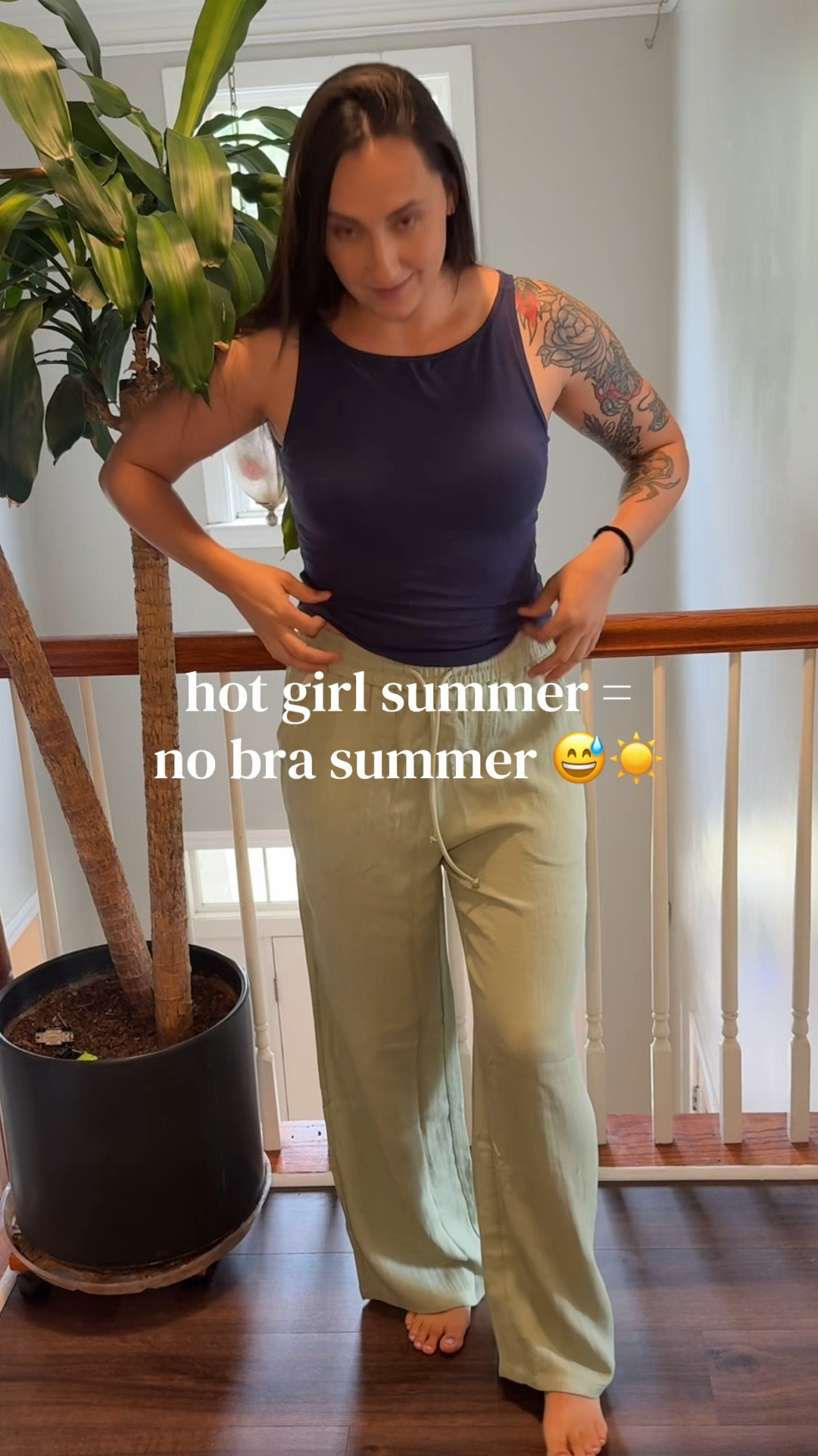 Bras in the summer?? Absolutely not. Found this tank with a built-in bra and honestly I don’t know how I survived before it. The cut, the comfort, the freedom! she has it all. Already planning my reorder. ☀️🙌

#summervibes #summeroutfit #closetstaples #momapproved #comfyoutfit 

#LTKmomlife #LTKgrwm