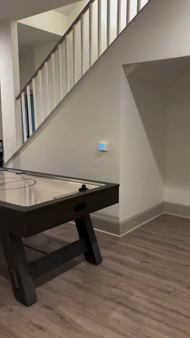 Air hockey table 
Moody basement furniture 
Dining table 
Dining nook 
Mood basement decor 
Moody decor

#LTKHome #LTKmomlife #LTKSeasonal