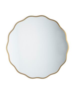 36in Wavy Metal Wall Mirror | Marshalls