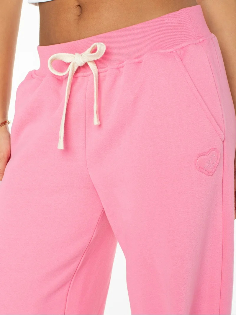Celebrity Pink Women's and Women's Plus Wide Leg Sweatpants, Sizes XS-4X | Walmart (US)