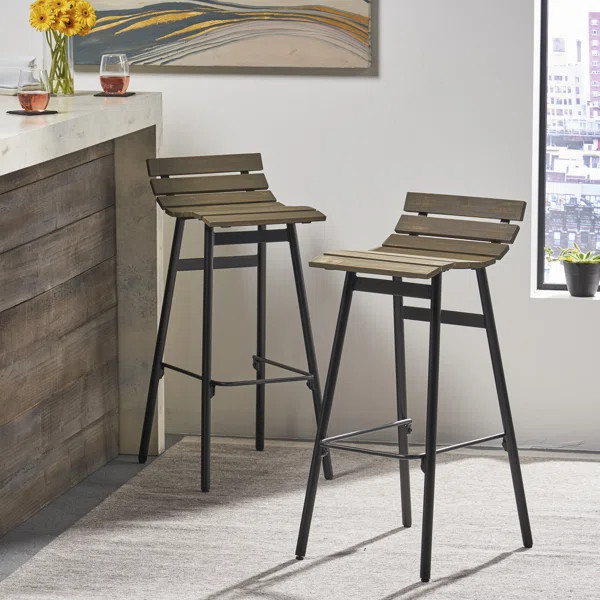 Algoma Wooden 30" Bar Stool (Set of 2) | Wayfair North America