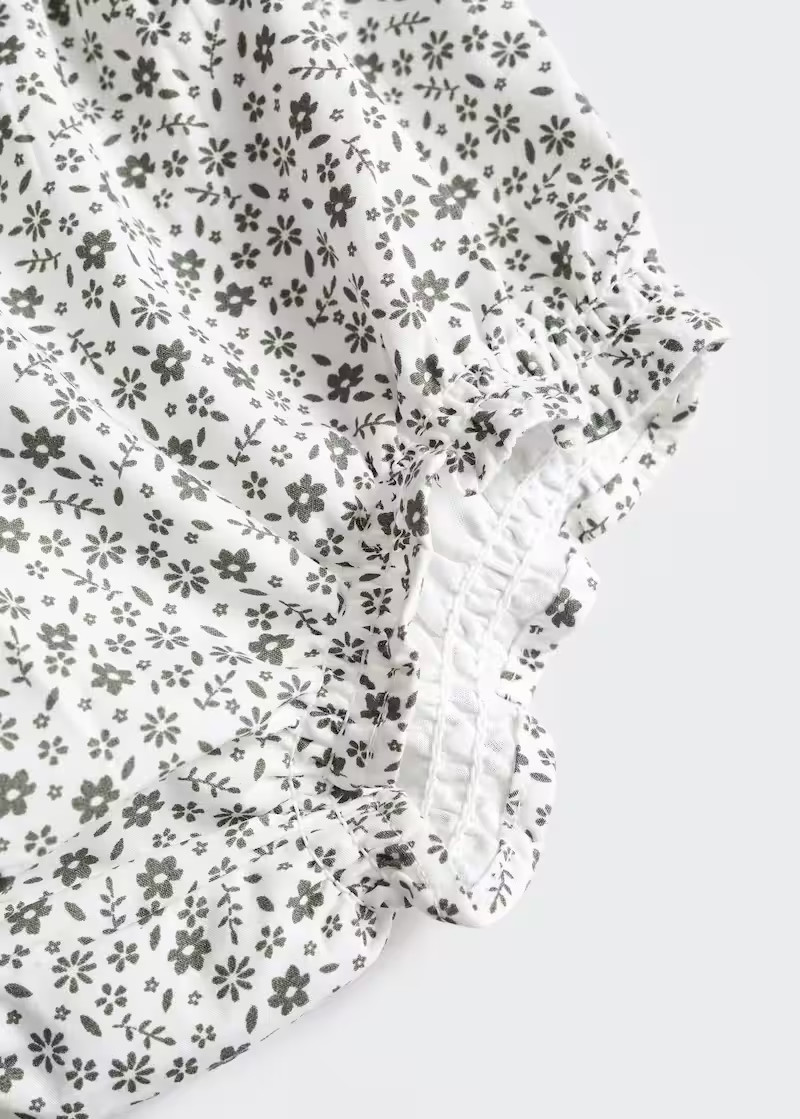 Printed cotton-blend short -  Girls | Mango Kids United Kingdom | MANGO (UK)