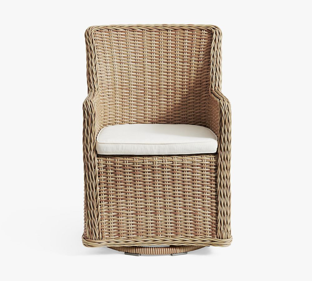 Prescott Swivel Outdoor Armchair | Pottery Barn (US)