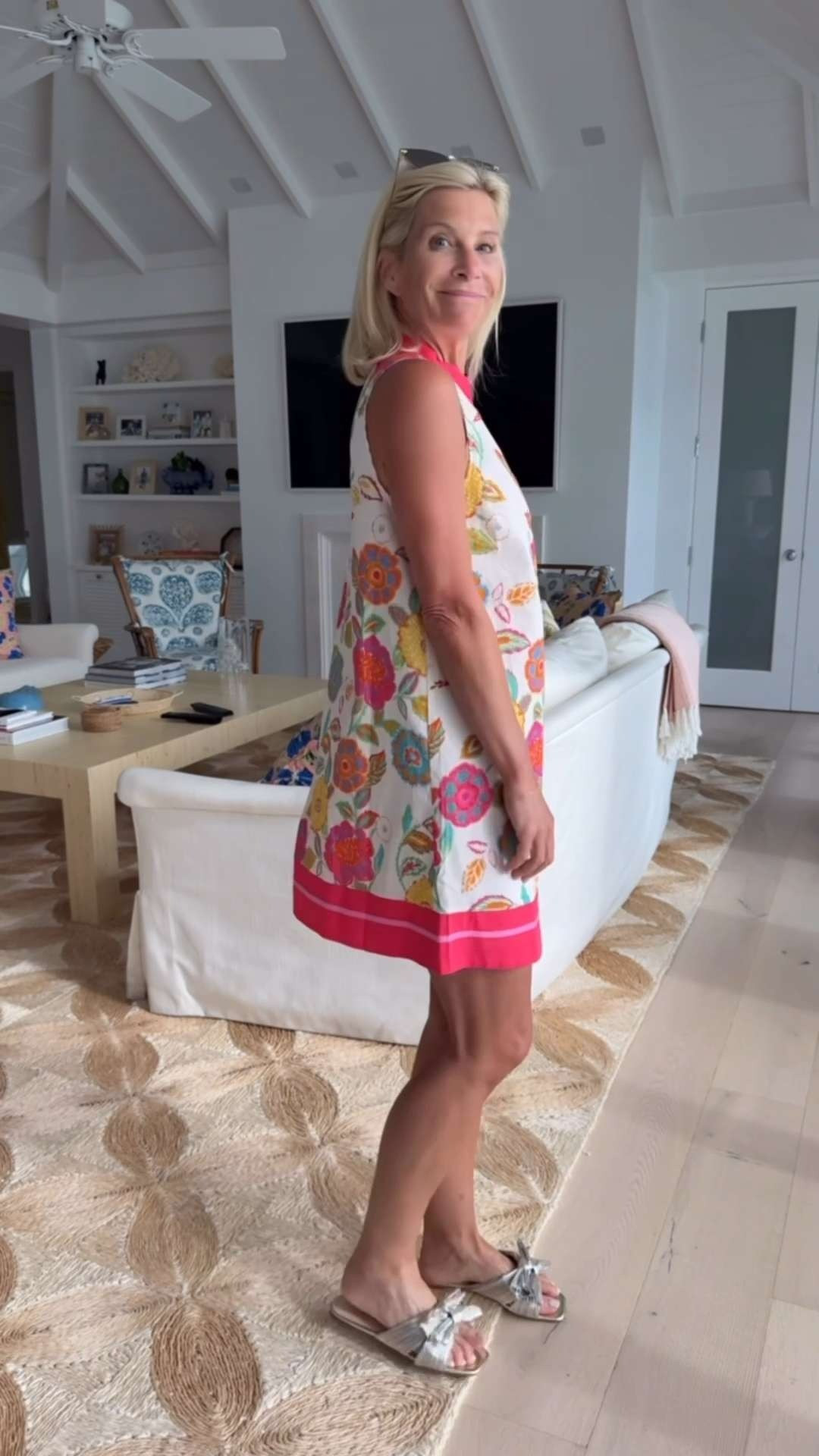 Floral Shift Dress Outfit for Beach Vacations & Resort Dinners 

 #LTKootd #LTKOver40 #LTKSaleAlert