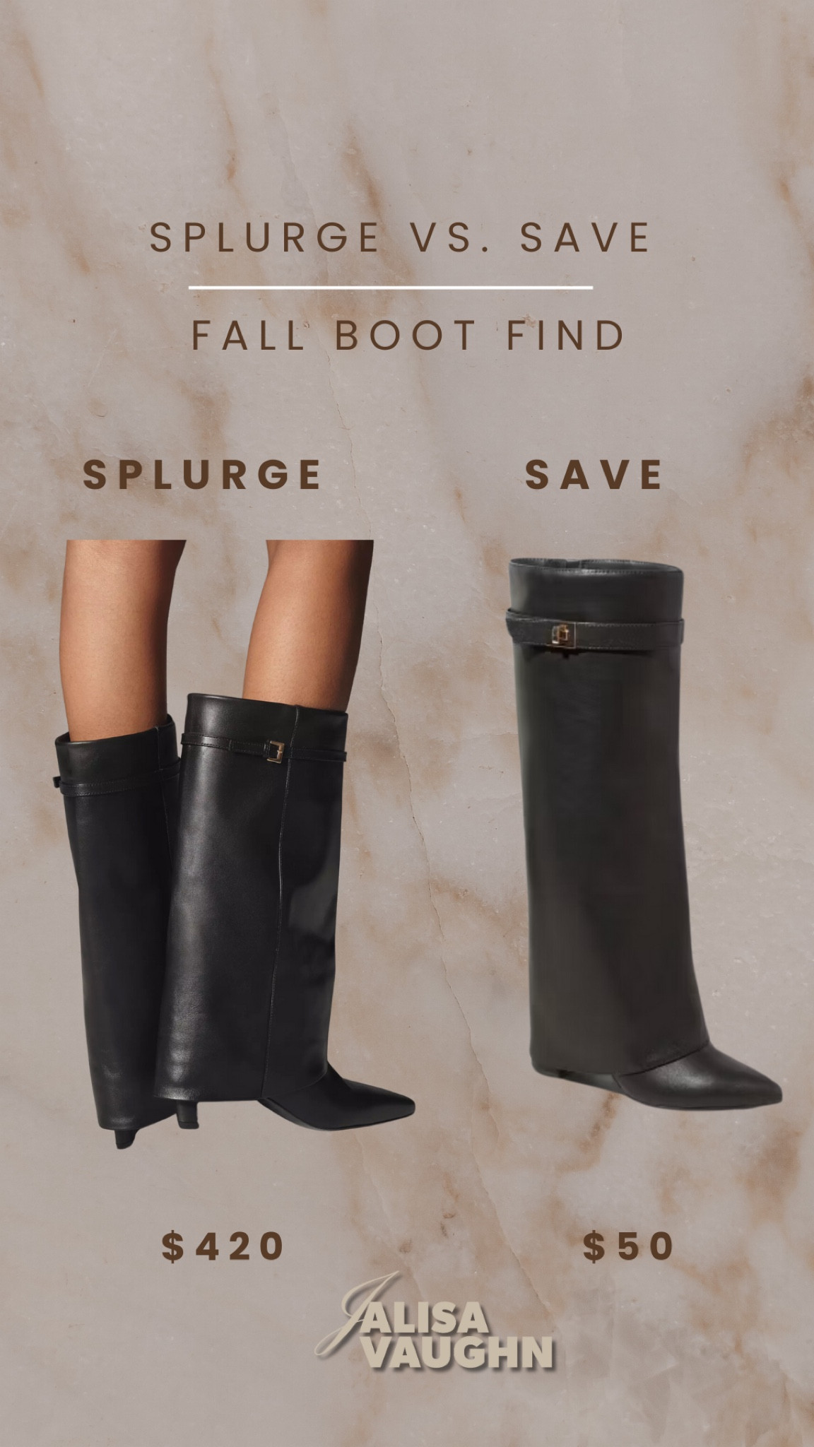 Splurge vs Save on these trending fall boots! 

#LTKStyleTip #LTKShoeCrush #LTKFindsUnder100