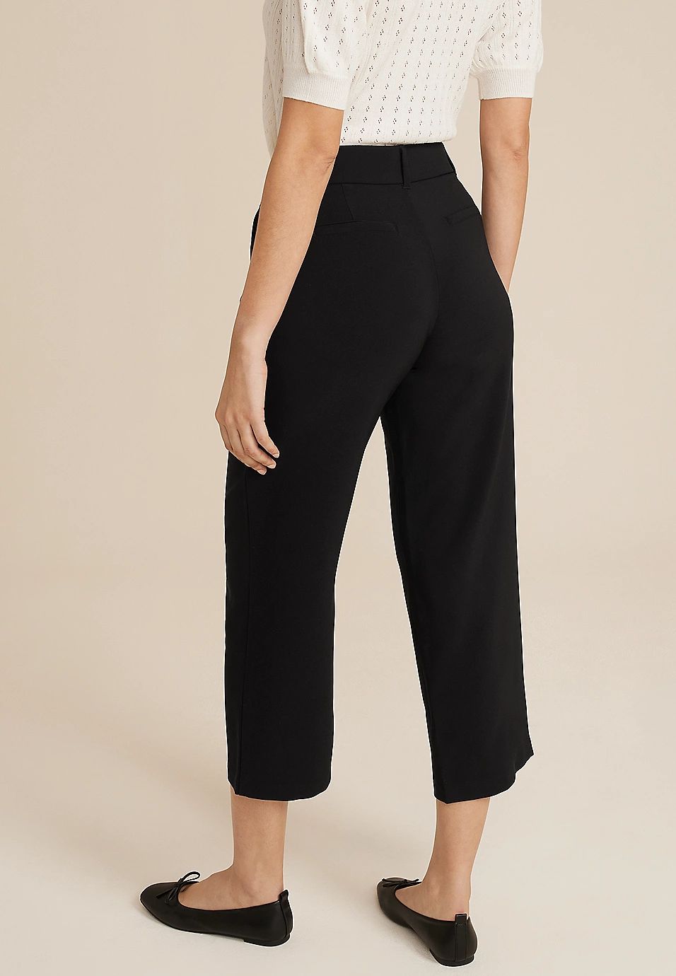 Idealist High Rise Cropped Wide Leg Pant | Maurices